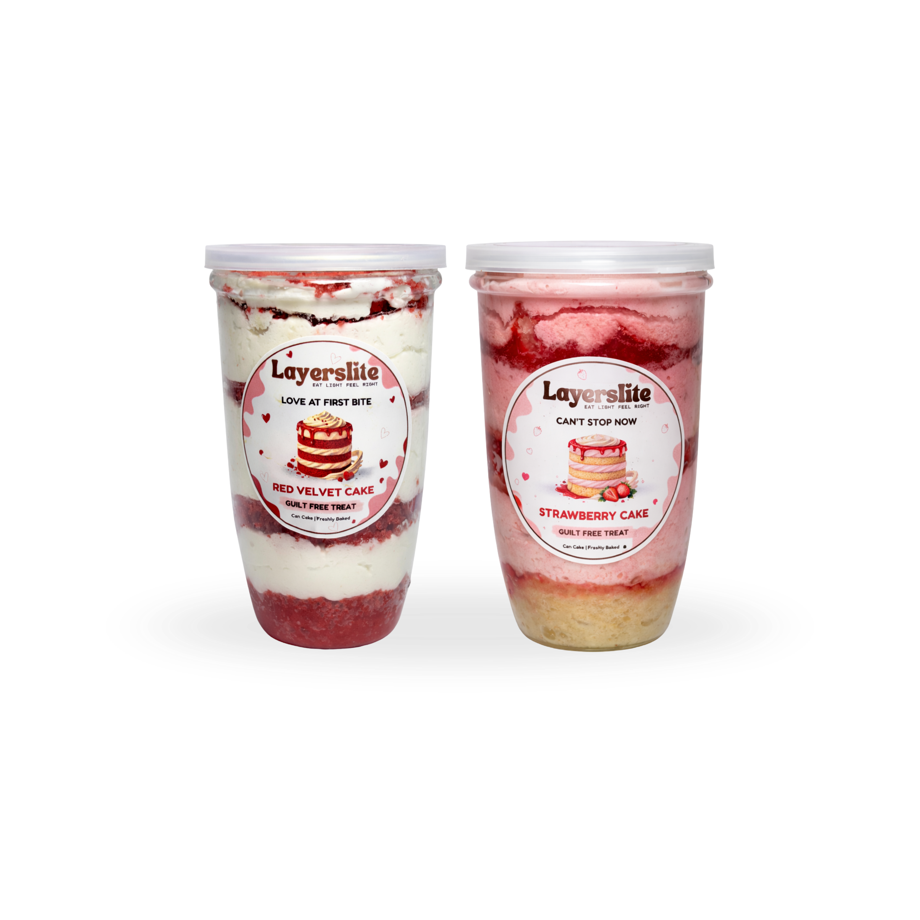 Red Velvet & Strawberry Can Cake