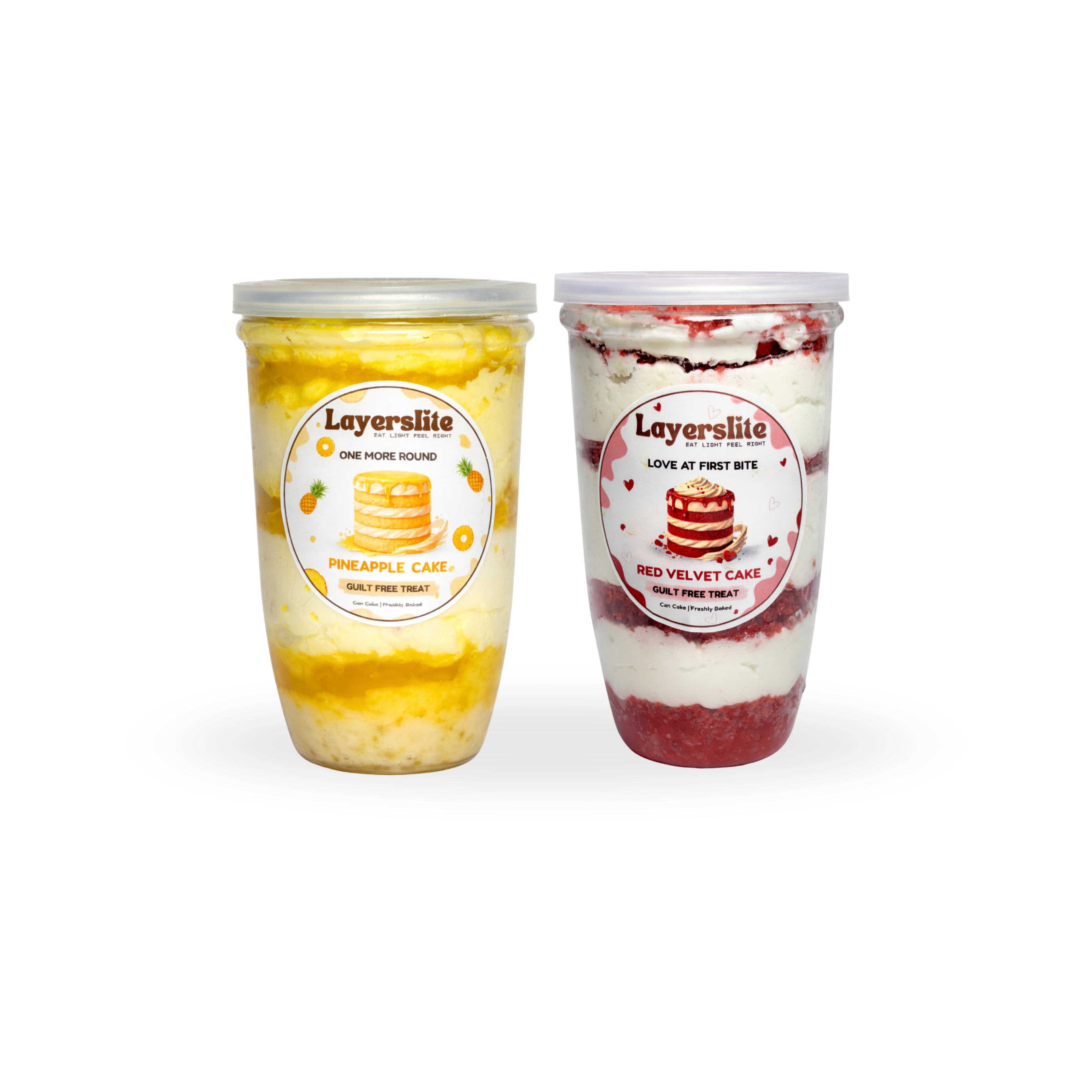 Red Velvet & Pineapple Can Cake