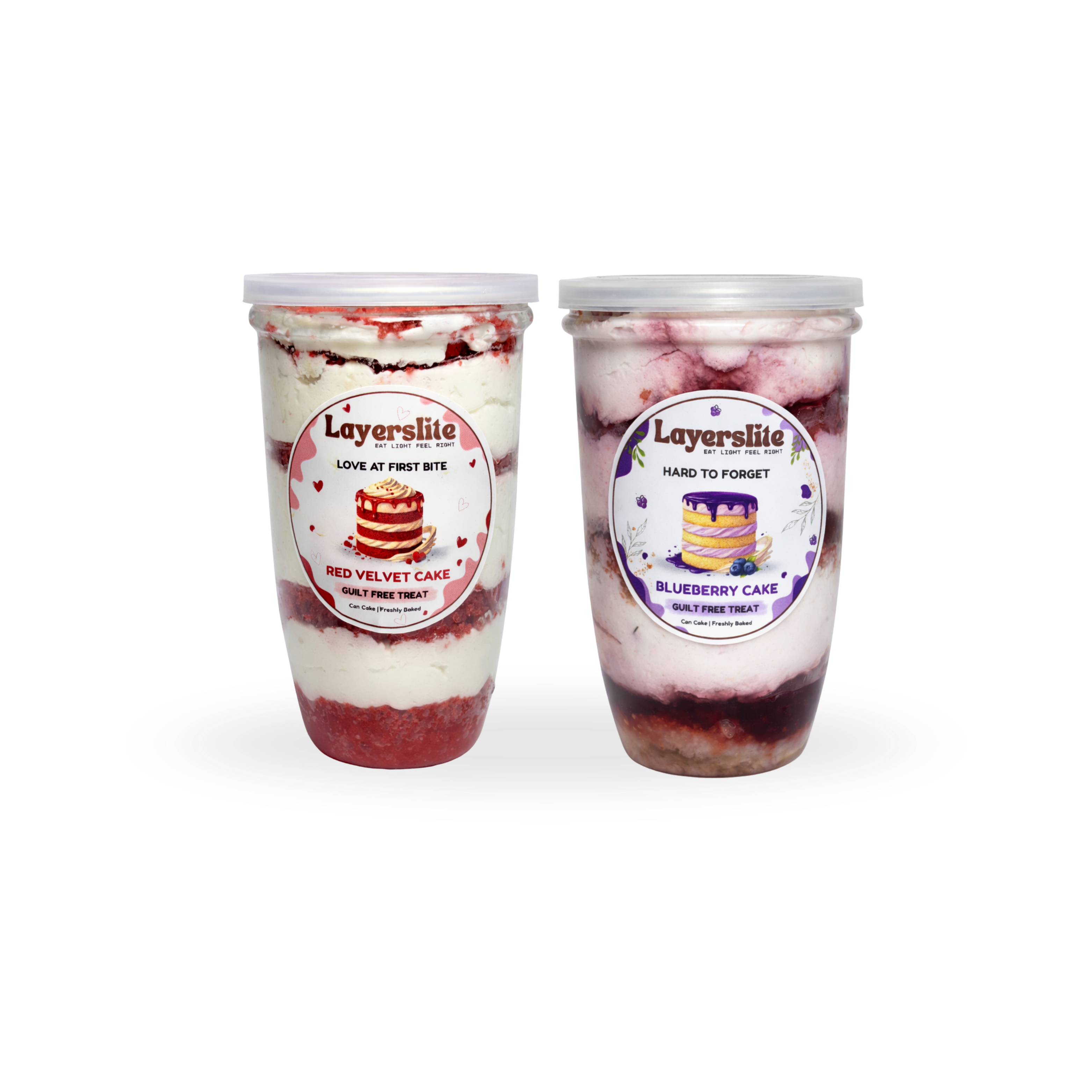 Red Velvet & Blueberry Can Cake