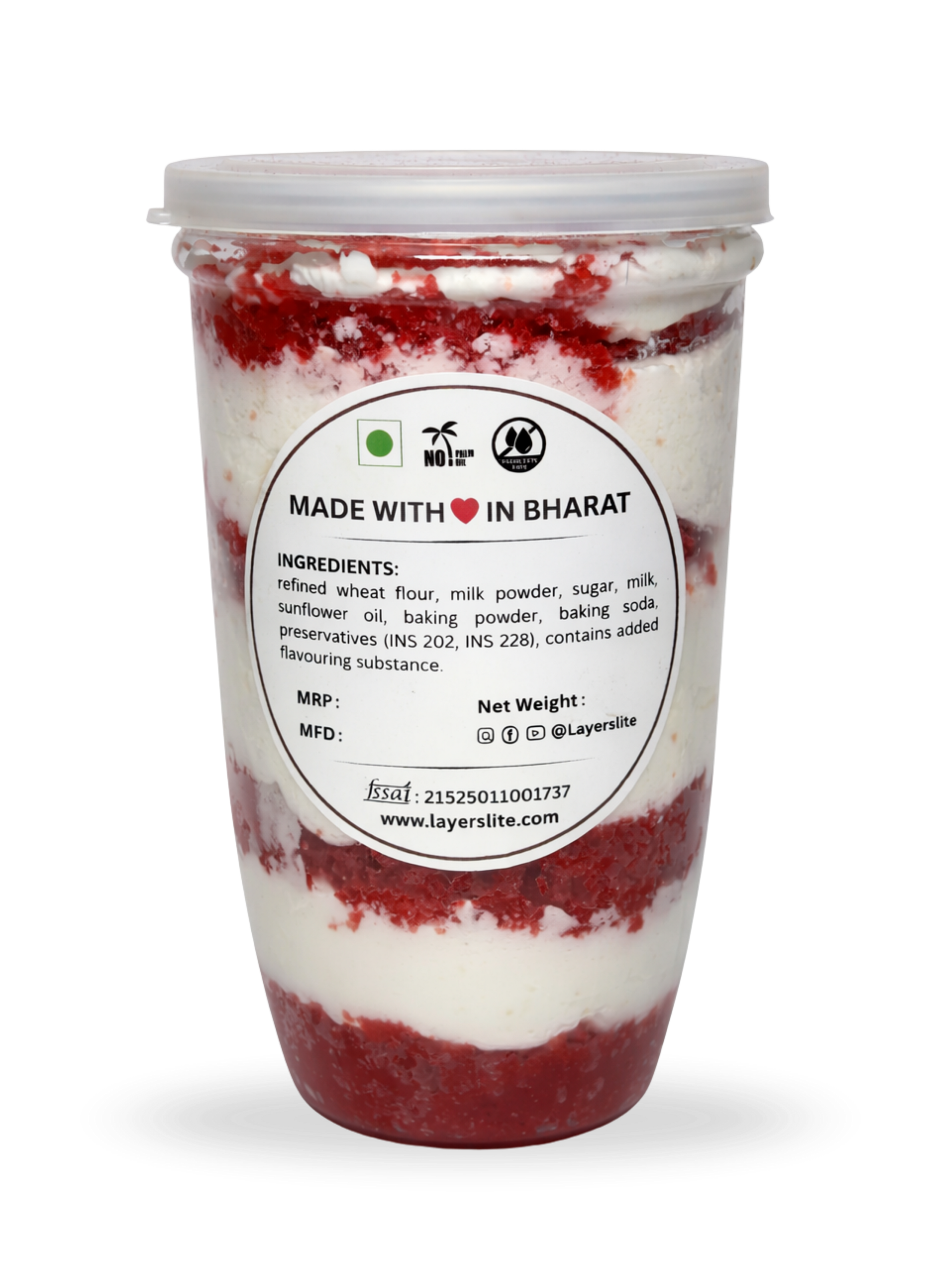 Red Velvet Cheese Can Cake